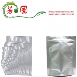 Túi zipper 2 mặt bạc